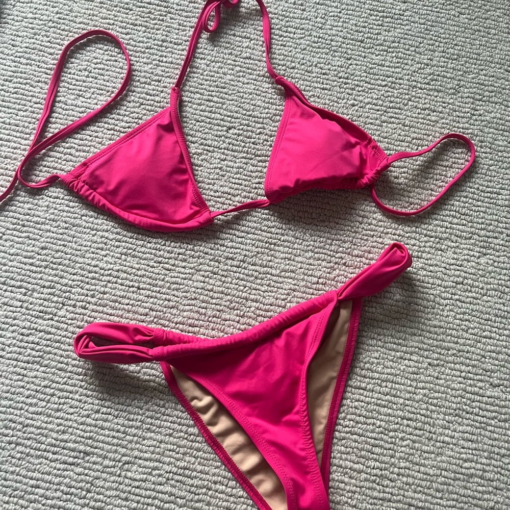 Cotton on Vibrant Pink Bikini Set